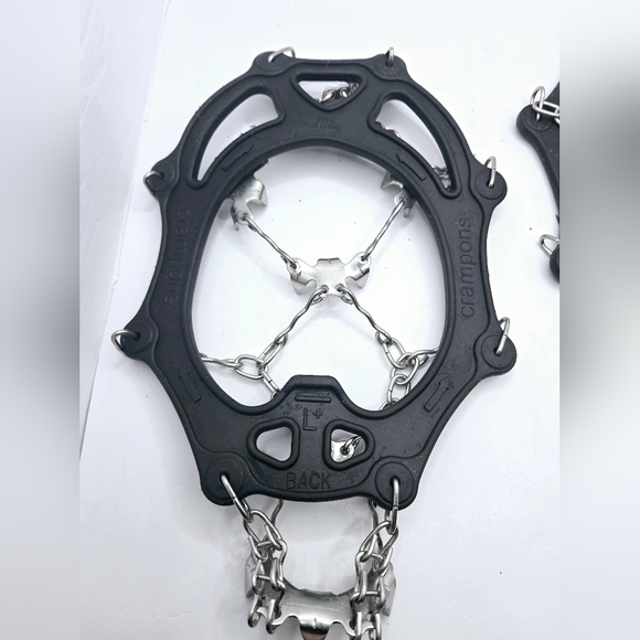 Crampons L+ Stainless Steel Anti Slip Boot Ice Cleats NWOT - Picture 5 of 7